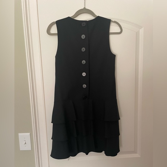 Theory drop waist flounce mini dress - Picture 3 of 6